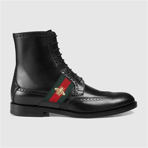 gucci leather boots.